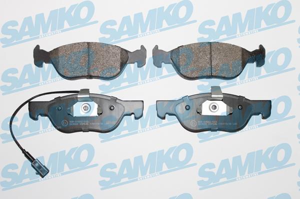 Samko 5SP646 - Комплект спирачно феродо, дискови спирачки vvparts.bg