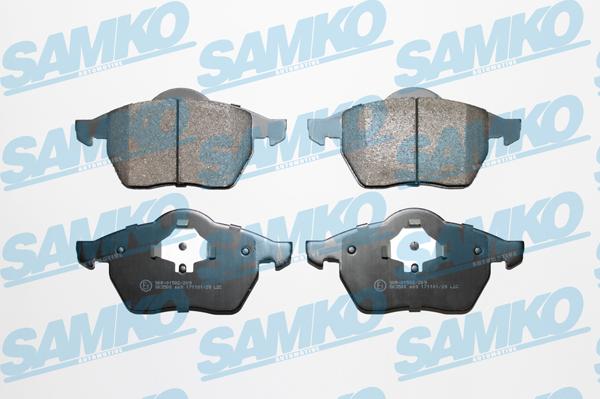 Samko 5SP669 - Комплект спирачно феродо, дискови спирачки vvparts.bg