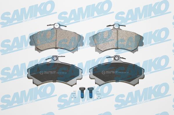 Samko 5SP615 - Комплект спирачно феродо, дискови спирачки vvparts.bg