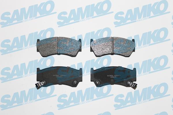 Samko 5SP617 - Комплект спирачно феродо, дискови спирачки vvparts.bg