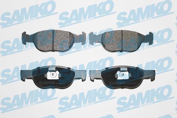 Samko 5SP687 - Комплект спирачно феродо, дискови спирачки vvparts.bg