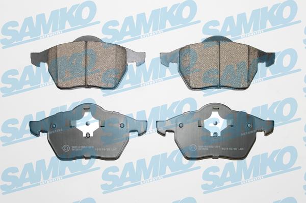 Samko 5SP639 - Комплект спирачно феродо, дискови спирачки vvparts.bg