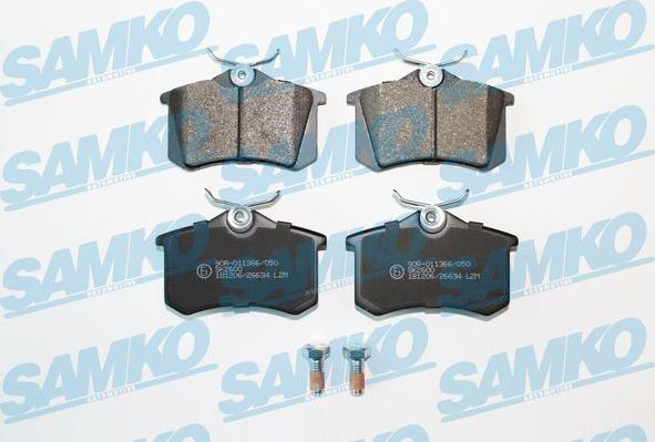 Samko 5SP634 - Комплект спирачно феродо, дискови спирачки vvparts.bg