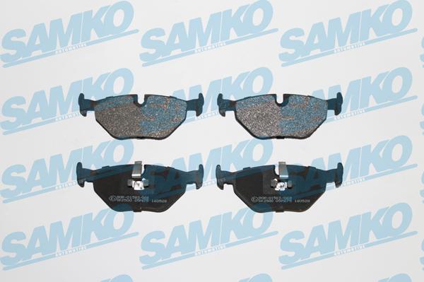 Samko 5SP675 - Комплект спирачно феродо, дискови спирачки vvparts.bg
