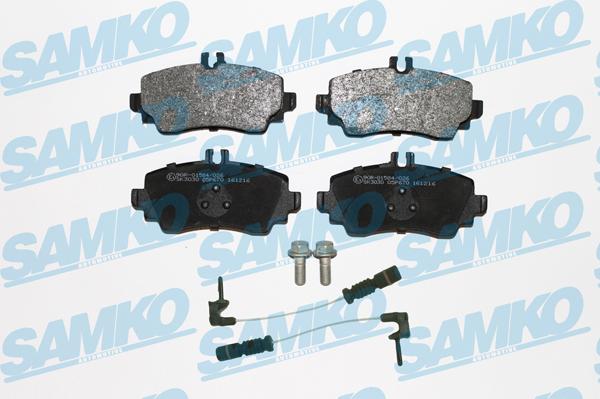 Samko 5SP670A - Комплект спирачно феродо, дискови спирачки vvparts.bg