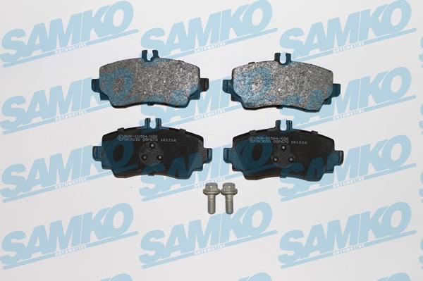 Samko 5SP670 - Комплект спирачно феродо, дискови спирачки vvparts.bg