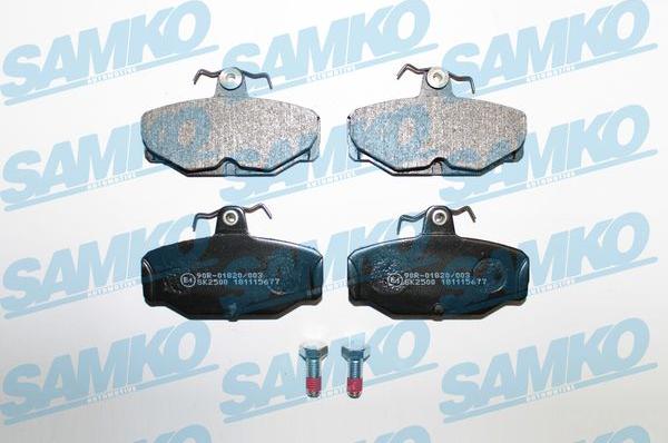 Samko 5SP677 - Комплект спирачно феродо, дискови спирачки vvparts.bg
