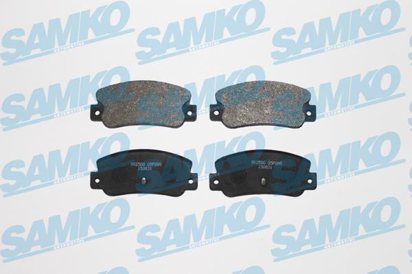 Samko 5SP095 - Комплект спирачно феродо, дискови спирачки vvparts.bg