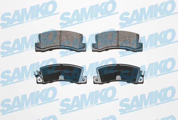 Samko 5SP061 - Комплект спирачно феродо, дискови спирачки vvparts.bg