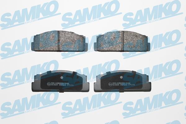 Samko 5SP003 - Комплект спирачно феродо, дискови спирачки vvparts.bg