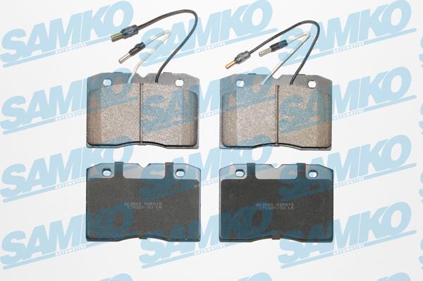 Samko 5SP015 - Комплект спирачно феродо, дискови спирачки vvparts.bg