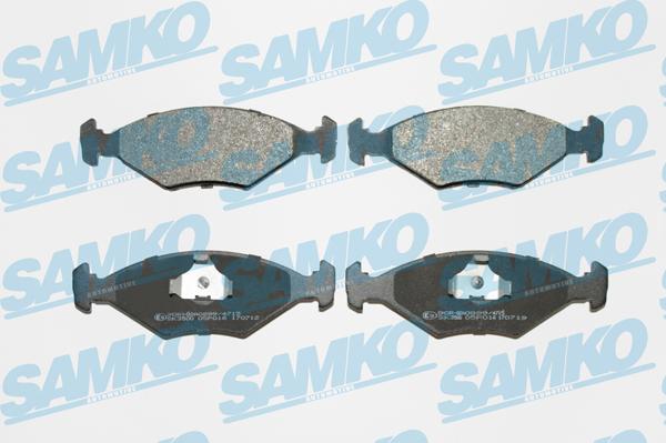 Samko 5SP016 - Комплект спирачно феродо, дискови спирачки vvparts.bg