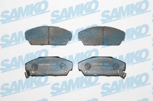 Samko 5SP080 - Комплект спирачно феродо, дискови спирачки vvparts.bg