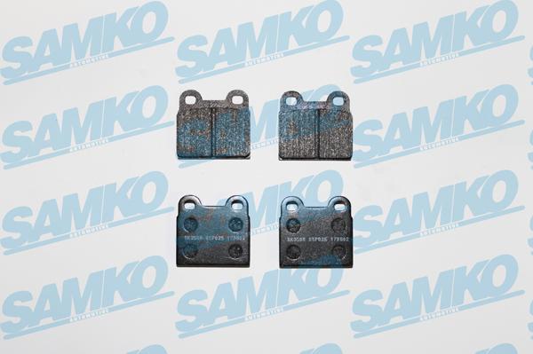 Samko 5SP025 - Комплект спирачно феродо, дискови спирачки vvparts.bg