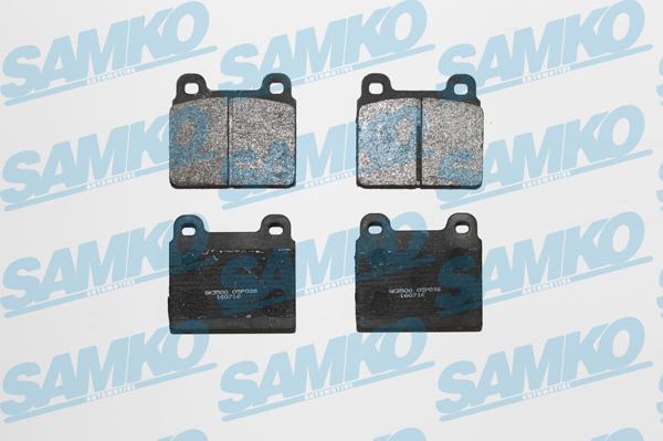 Samko 5SP026 - Комплект спирачно феродо, дискови спирачки vvparts.bg