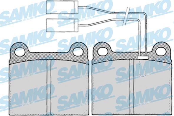Samko 5SP023 - Комплект спирачно феродо, дискови спирачки vvparts.bg