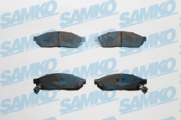 Samko 5SP075 - Комплект спирачно феродо, дискови спирачки vvparts.bg