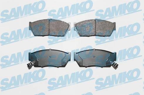 Samko 5SP076 - Комплект спирачно феродо, дискови спирачки vvparts.bg
