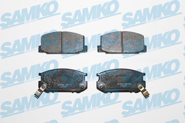 Samko 5SP070 - Комплект спирачно феродо, дискови спирачки vvparts.bg