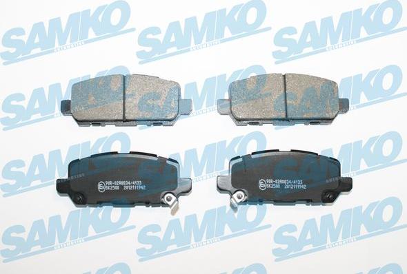 Samko 5SP1942 - Комплект спирачно феродо, дискови спирачки vvparts.bg