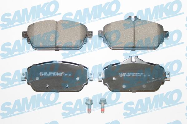 Samko 5SP1981 - Комплект спирачно феродо, дискови спирачки vvparts.bg