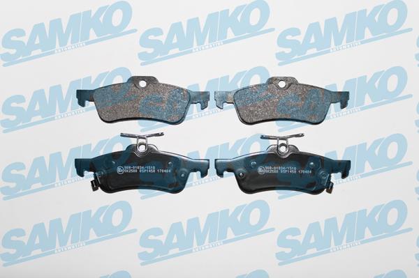 Samko 5SP1458 - Комплект спирачно феродо, дискови спирачки vvparts.bg