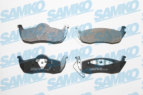Samko 5SP1405 - Комплект спирачно феродо, дискови спирачки vvparts.bg