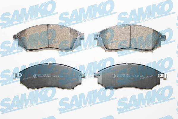 Samko 5SP1406 - Комплект спирачно феродо, дискови спирачки vvparts.bg