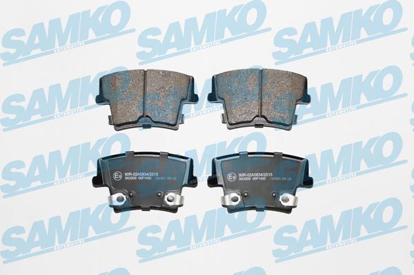 Samko 5SP1400 - Комплект спирачно феродо, дискови спирачки vvparts.bg