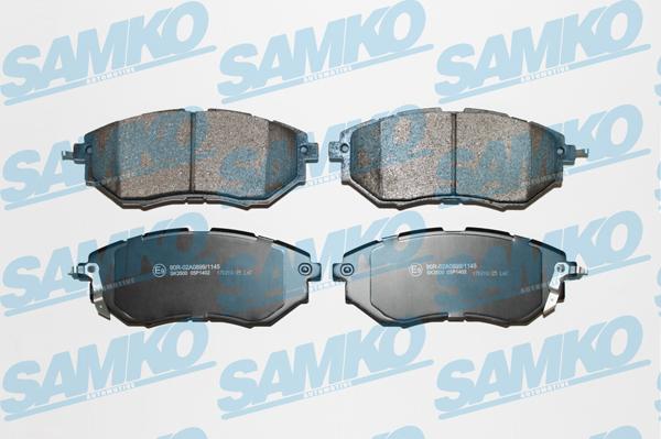 Samko 5SP1402 - Комплект спирачно феродо, дискови спирачки vvparts.bg