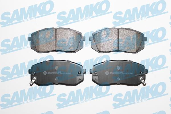 Samko 5SP1415 - Комплект спирачно феродо, дискови спирачки vvparts.bg