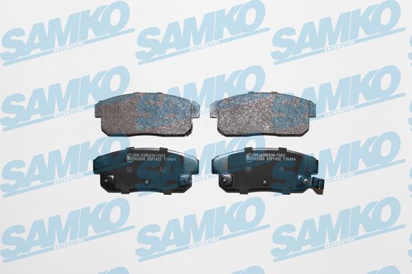 Samko 5SP1432 - Комплект спирачно феродо, дискови спирачки vvparts.bg