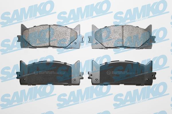 Samko 5SP1593 - Комплект спирачно феродо, дискови спирачки vvparts.bg