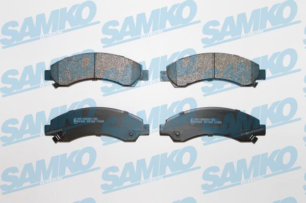 Samko 5SP1568 - Комплект спирачно феродо, дискови спирачки vvparts.bg