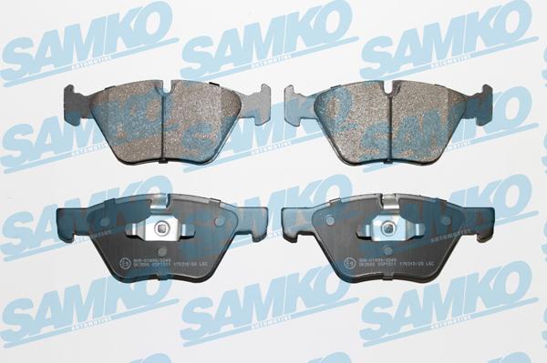Samko 5SP1511 - Комплект спирачно феродо, дискови спирачки vvparts.bg