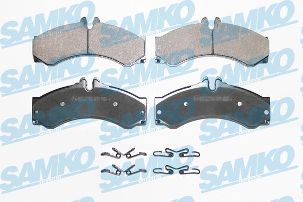 Samko 5SP1517 - Комплект спирачно феродо, дискови спирачки vvparts.bg