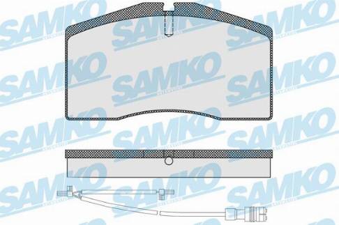 Samko 5SP1585A - Комплект спирачно феродо, дискови спирачки vvparts.bg