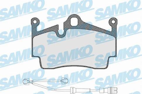 Samko 5SP1583A - Комплект спирачно феродо, дискови спирачки vvparts.bg