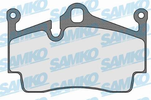 Samko 5SP1583 - Комплект спирачно феродо, дискови спирачки vvparts.bg