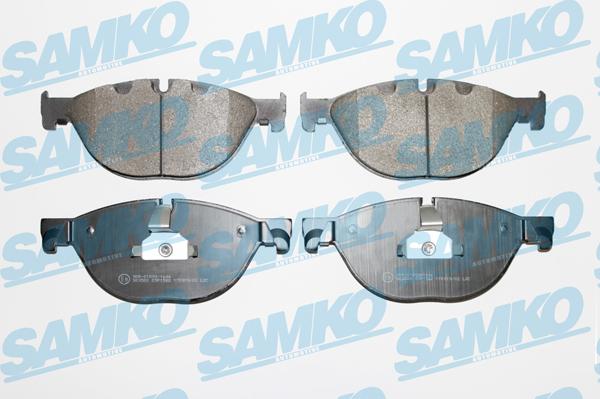 Samko 5SP1582 - Комплект спирачно феродо, дискови спирачки vvparts.bg