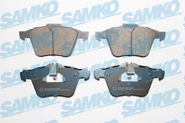 Samko 5SP1587 - Комплект спирачно феродо, дискови спирачки vvparts.bg