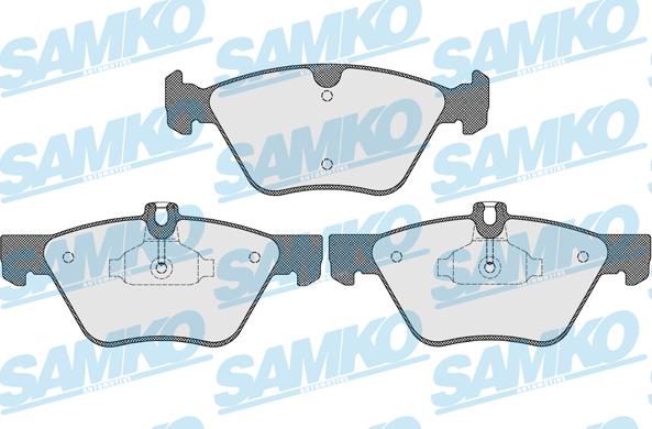 Samko 5SP1523 - Комплект спирачно феродо, дискови спирачки vvparts.bg
