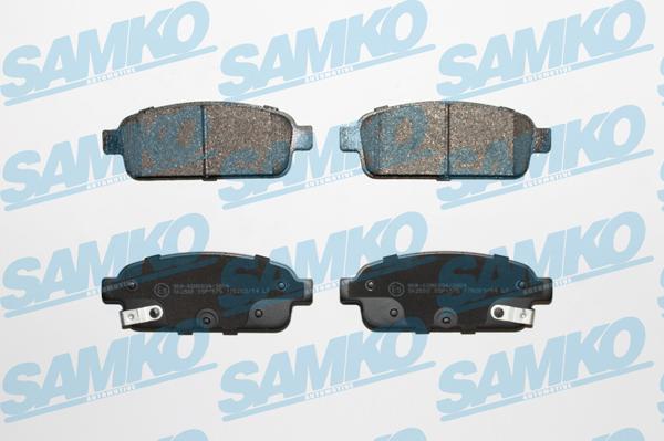 Samko 5SP1575 - Комплект спирачно феродо, дискови спирачки vvparts.bg
