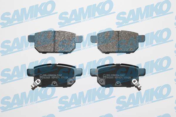 Samko 5SP1571 - Комплект спирачно феродо, дискови спирачки vvparts.bg