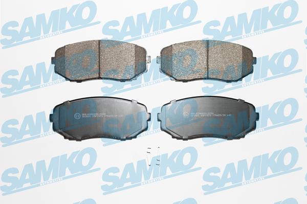 Samko 5SP1573 - Комплект спирачно феродо, дискови спирачки vvparts.bg