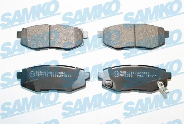 Samko 5SP1577 - Комплект спирачно феродо, дискови спирачки vvparts.bg