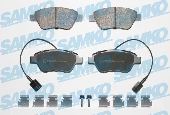 Samko 5SP1656K - Комплект спирачно феродо, дискови спирачки vvparts.bg