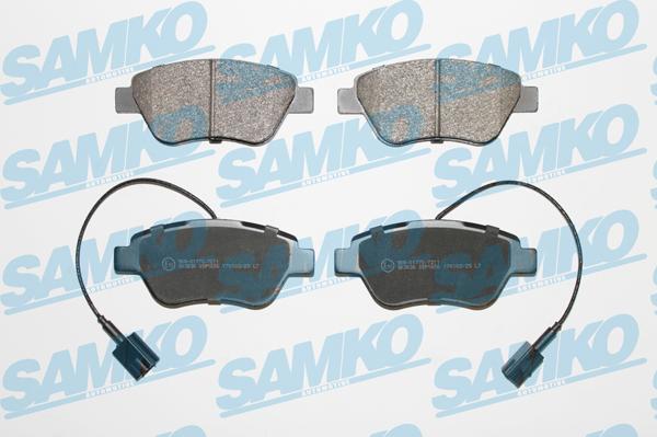 Samko 5SP1656 - Комплект спирачно феродо, дискови спирачки vvparts.bg