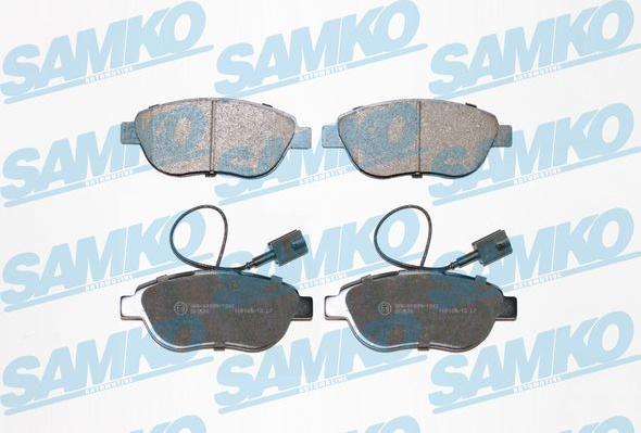 Samko 5SP1657 - Комплект спирачно феродо, дискови спирачки vvparts.bg