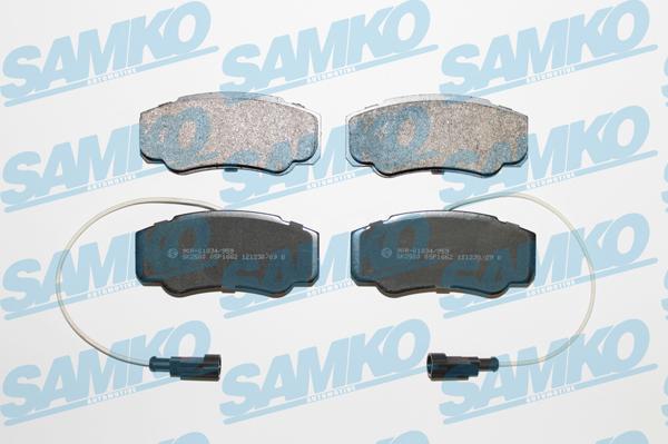 Samko 5SP1662 - Комплект спирачно феродо, дискови спирачки vvparts.bg